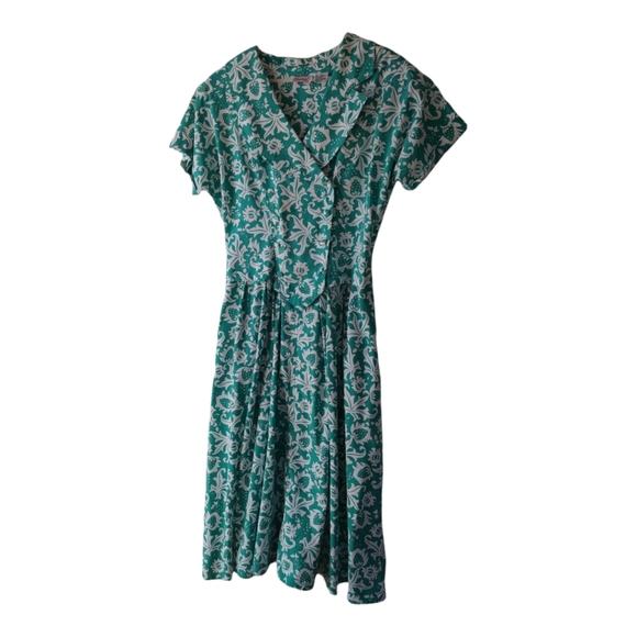 Elegant Printed Fit & Flare Midi Dress
